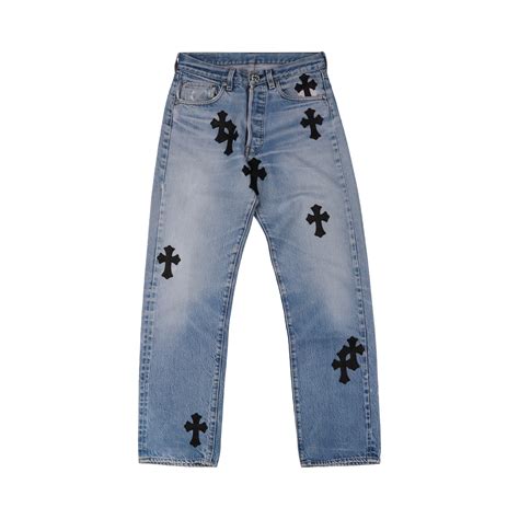 chrome hearts cross jeans replica|chrome hearts jeans counterfeit.